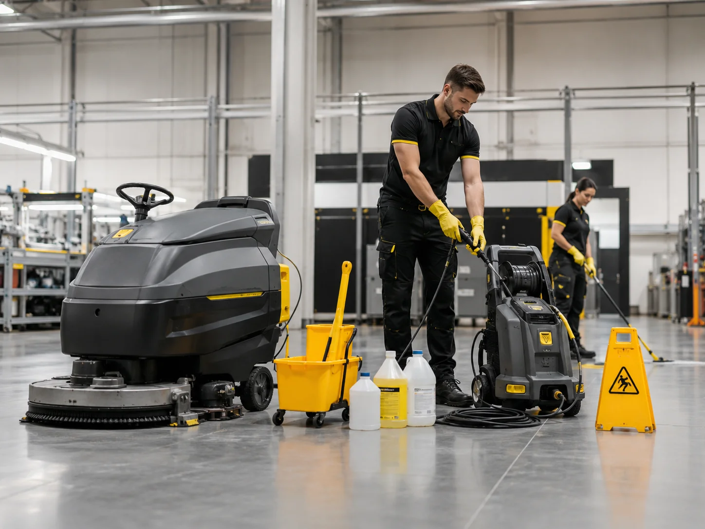 Equipo especializado para limpieza industrial