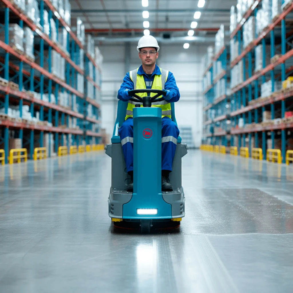 Supervisor de CORMAGO verificando limpieza industrial con control operativo