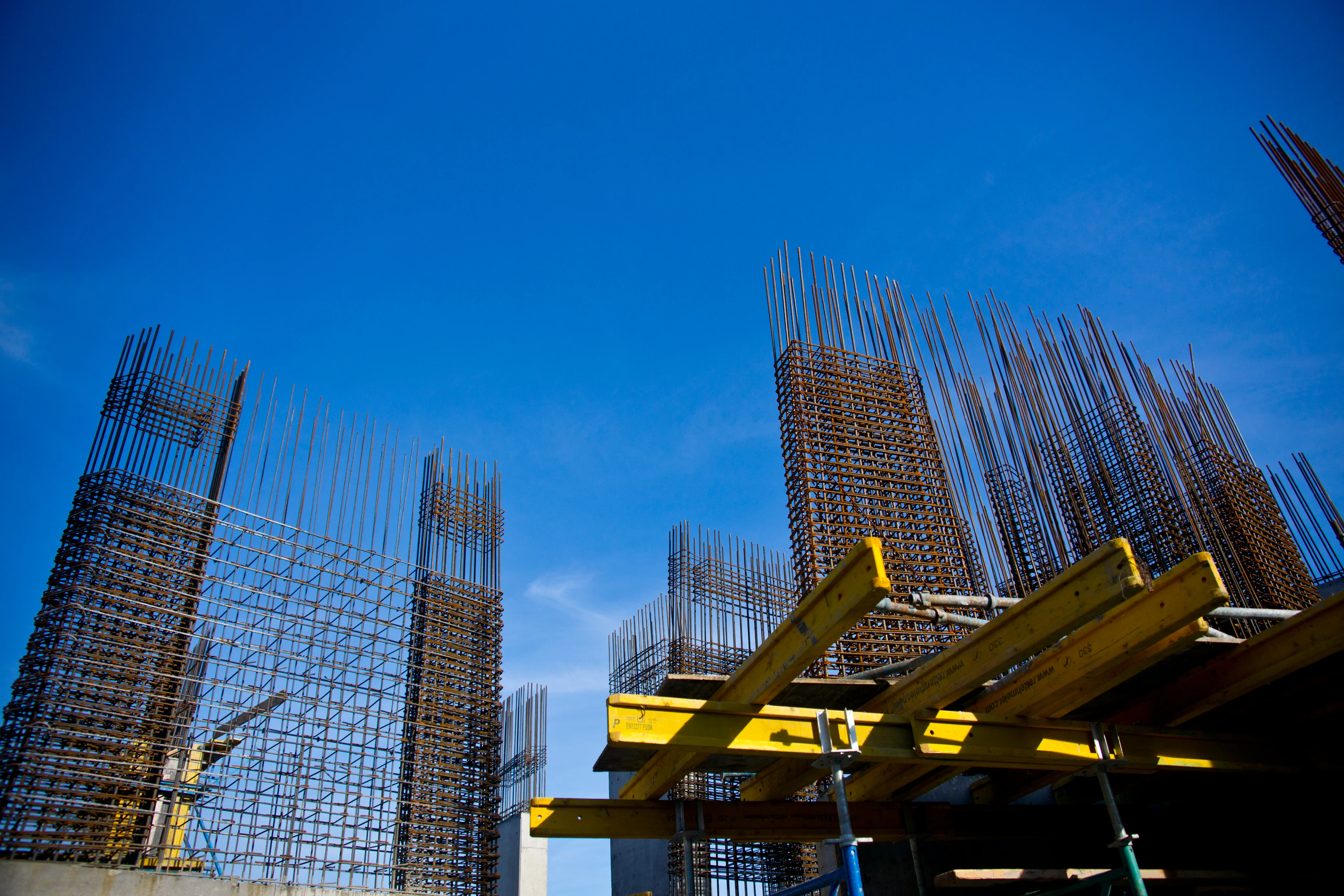 Estructura de concreto en un proyecto de obra civil